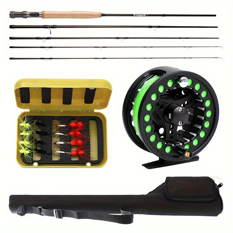 5/6wt Fly Fishing Rod Fishing Reel Lure Storage Bag Portable - Temu Canada