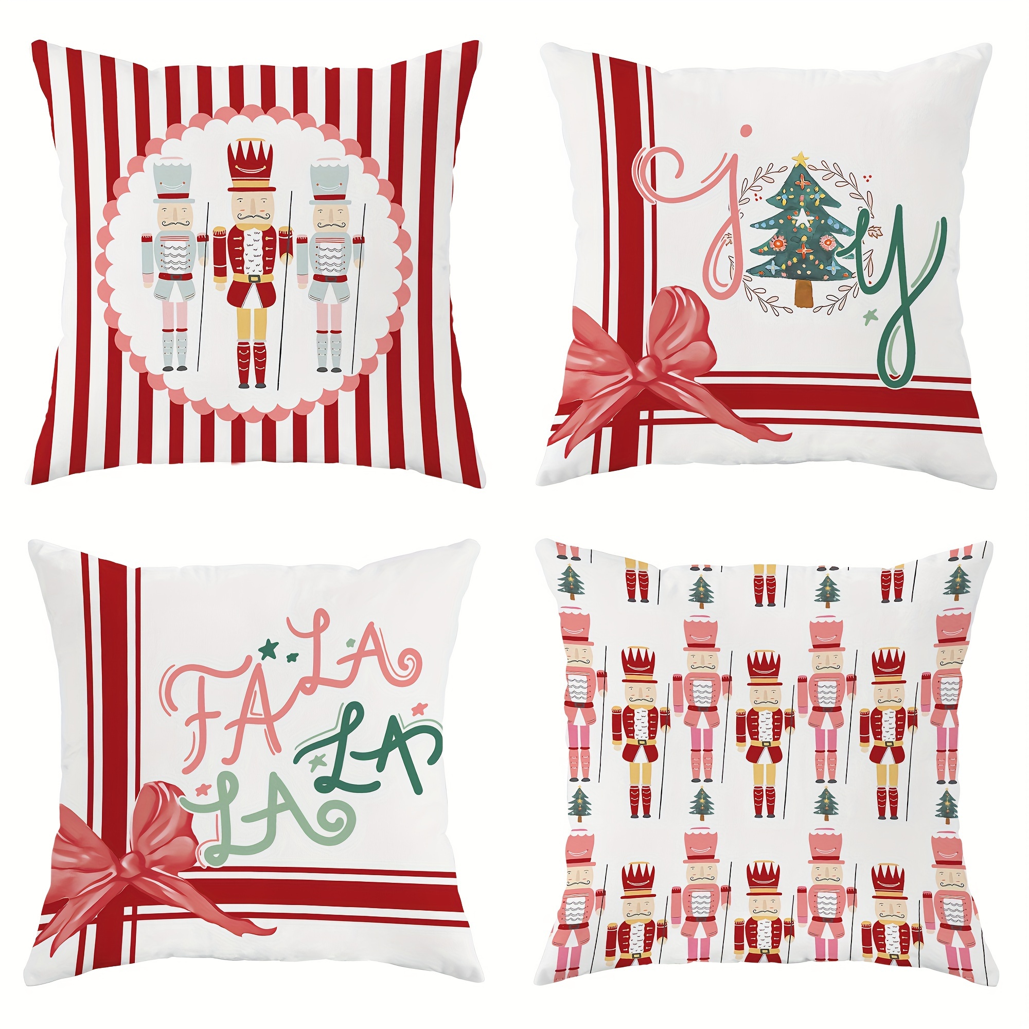 Christmas Pillow Covers Nutcracker Christmas Tree - Temu