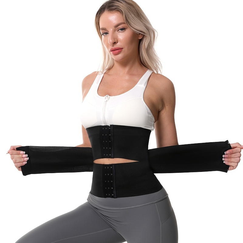 Waist Trainer for Women,Tummy Control Slimming Waist Belt Sweat Belly Band  Workout Sports Girdle with Powerful Velcro 