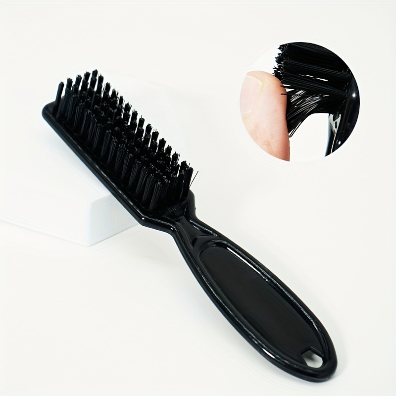 Cepillo de limpieza de cuchilla de peluquero 2 piezas Cepillo de corte de  pelo Herramienta de cepillo de uñas para limpieza Clipper (negro)