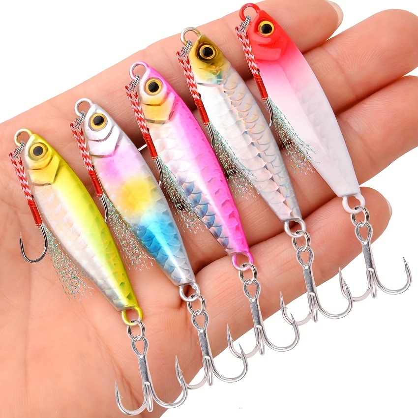 Long Casting Metal Jig Bait Water Layer Fishing Lure Bionic - Temu