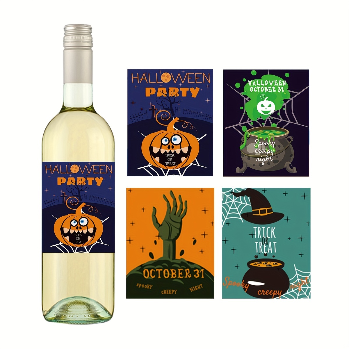  36pcs Halloween Wine Bottle Labels, Waterproof Wine Labels  Potion Bottle Labels Stickers Apothecary Decals Wine Bottle Stickers for  Halloween Party Decor: Home & Kitchen