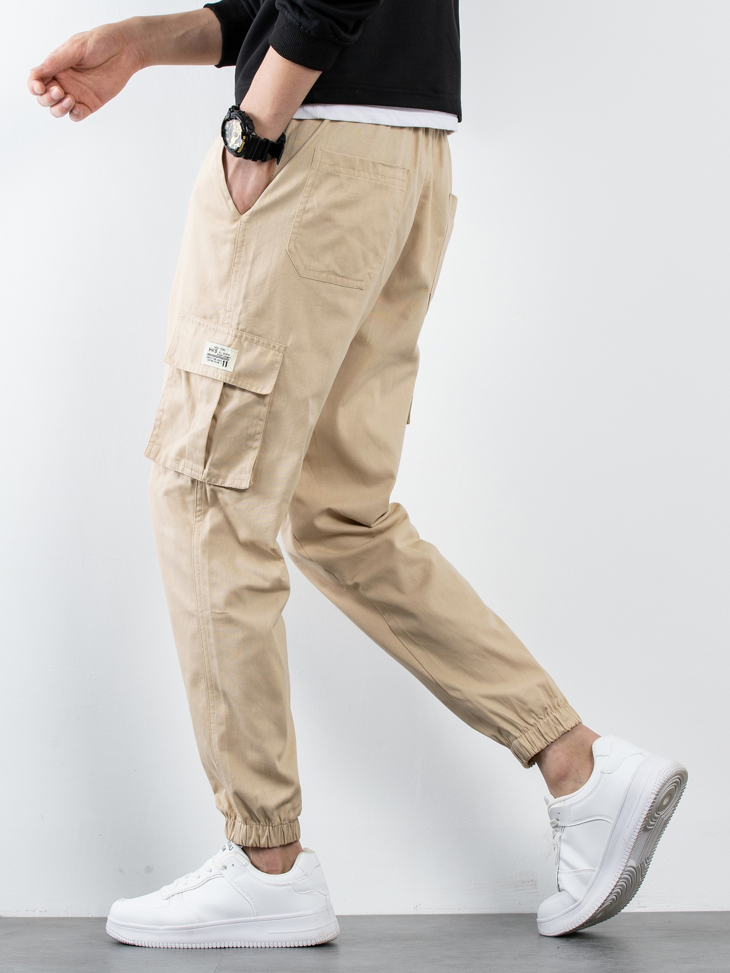 Men's Multi-pocket Cargo Pants, Outdoor Casual Trousers