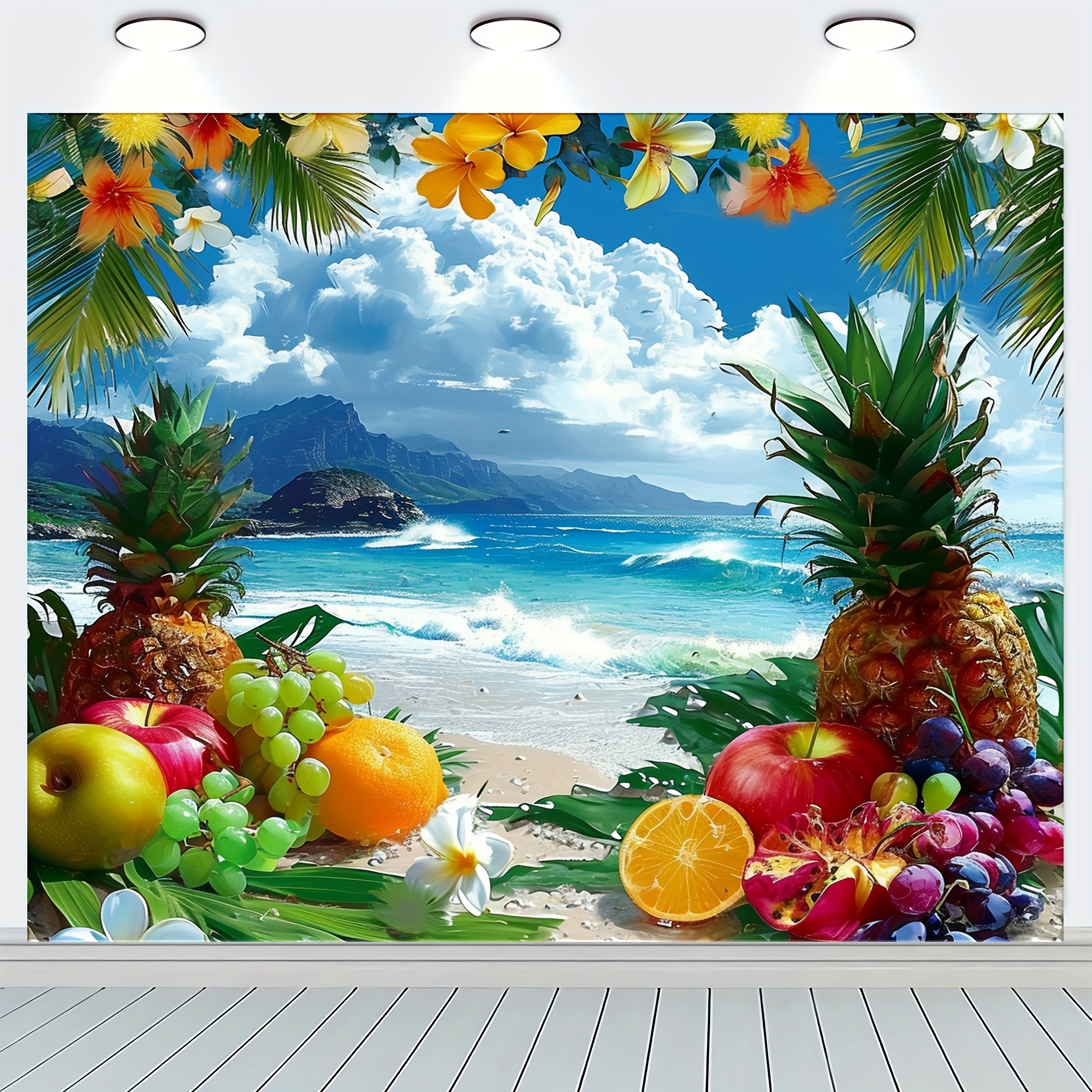 1pc Decorazione Festa Hawaiana Grande Telo Spiaggia Estivo - Temu Italy