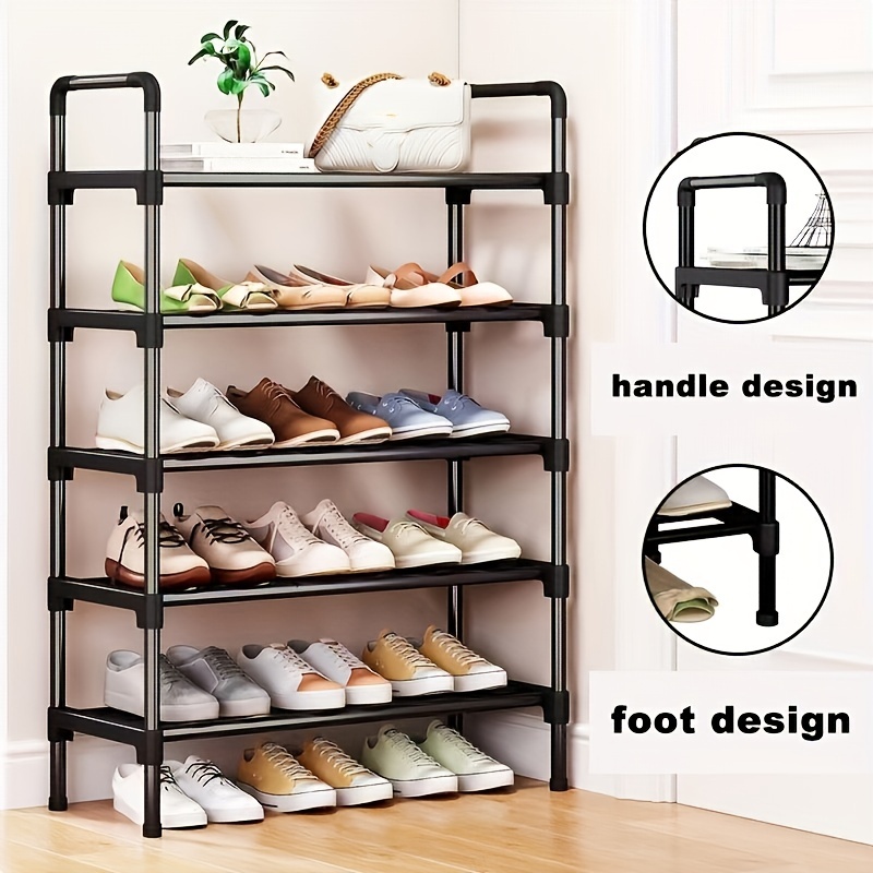 8-Layer Shoes Storage Rack Floor Standing Shelf for Doorway Corridor Bathroom