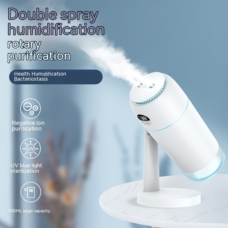 Active Oxygen Sterilization Humidifier, Colorful Atmosphere Light  Rechargeable Atomization Hydration Portable Humidifier, Creative Gift, Car,  Home, Office - Temu United Arab Emirates