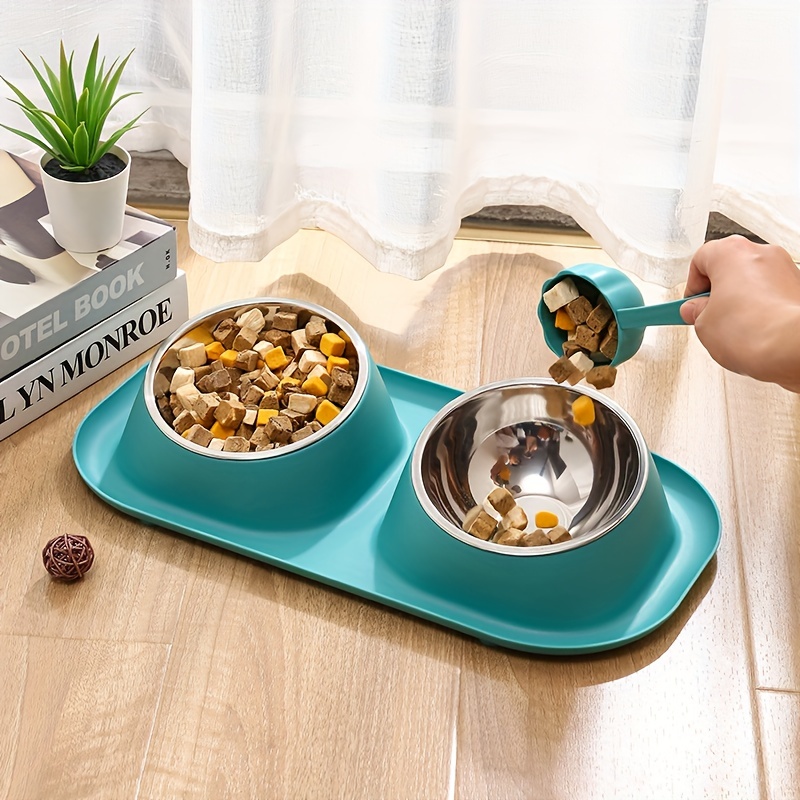 Libro Elevated Double Dog Bowl Feeder