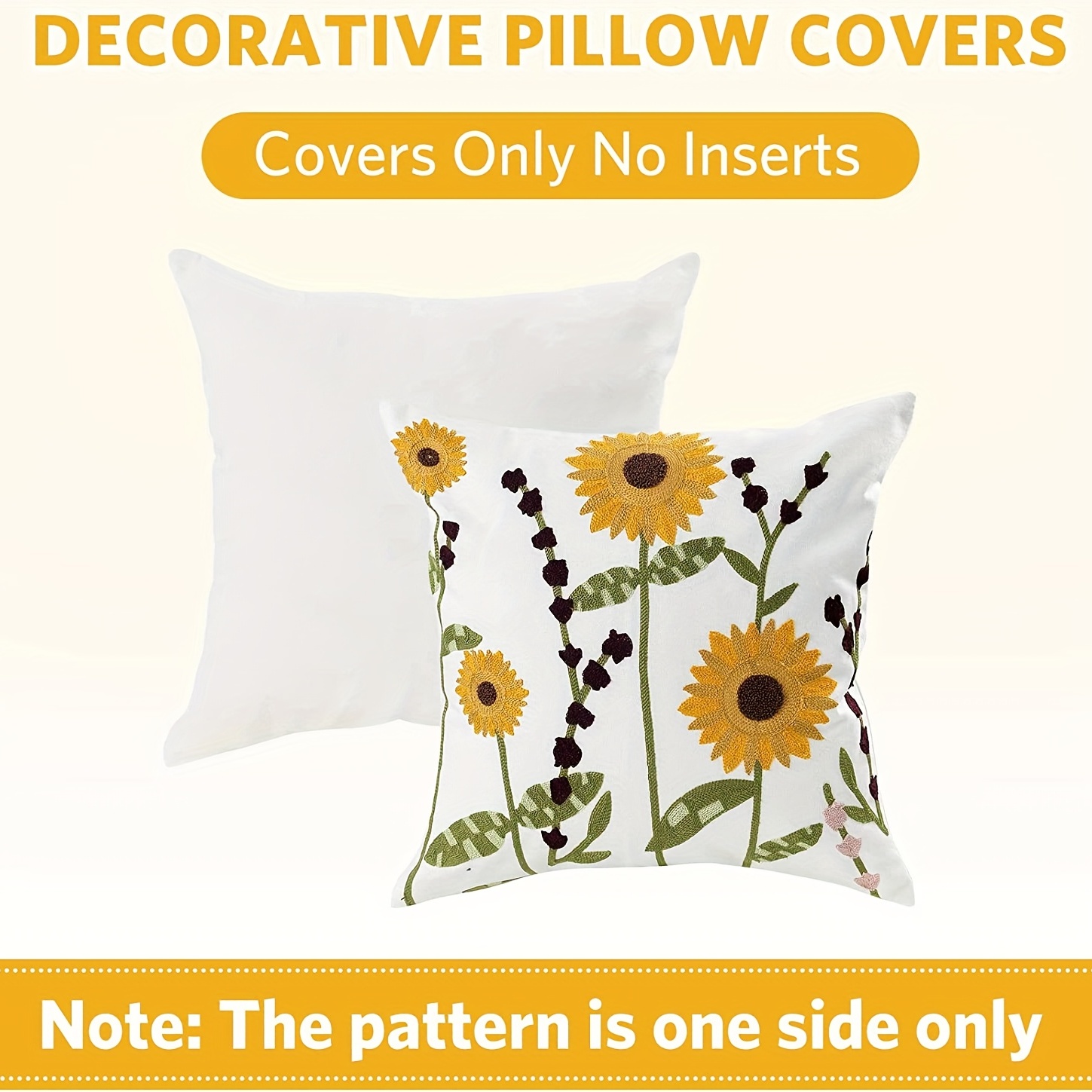 Boho Floral Tufted Decorative Throw Pillow Cover Embroidered - Temu