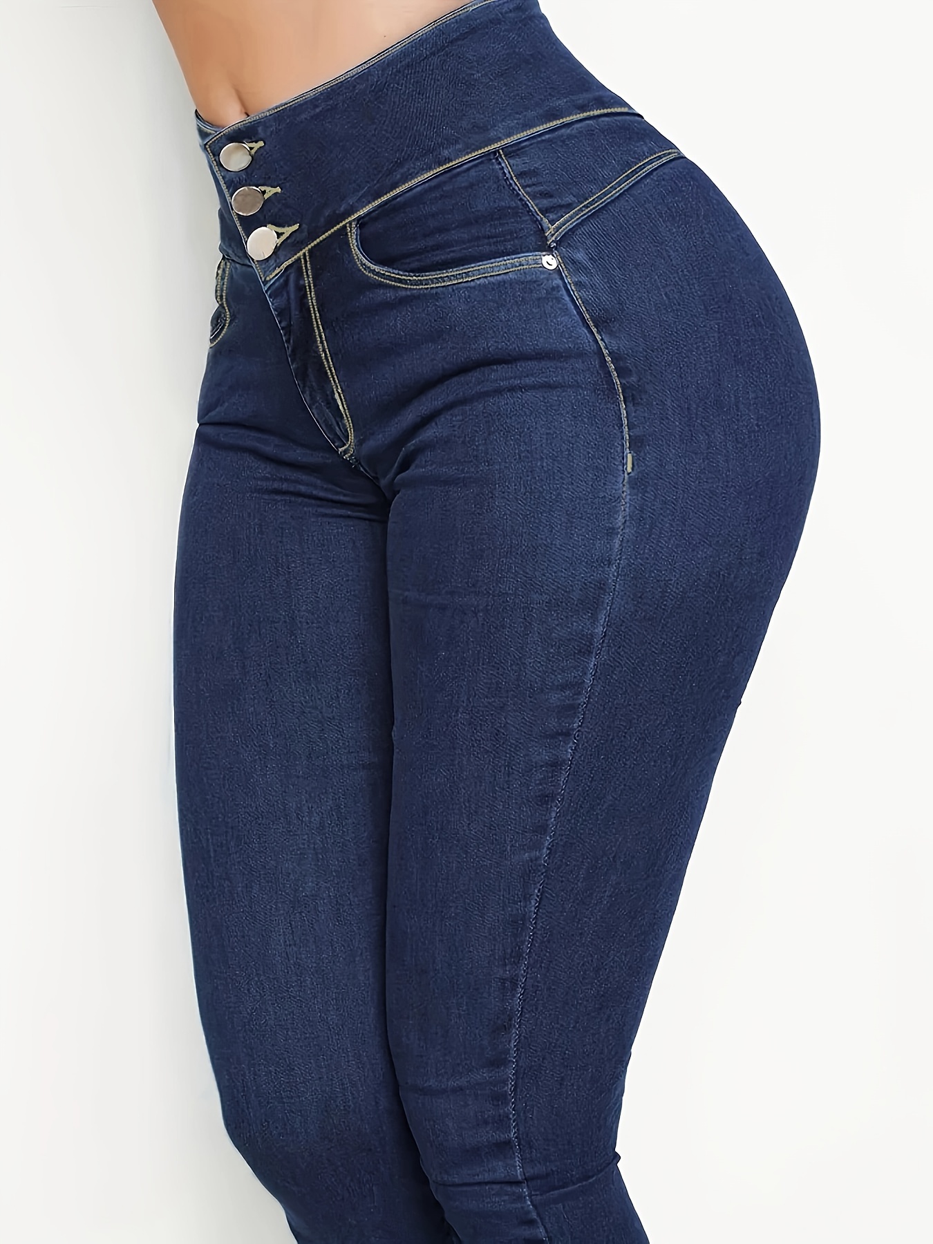Mujer Jeans Stretch Skinny Jean Spandex Denim Hip Slim Pantalones