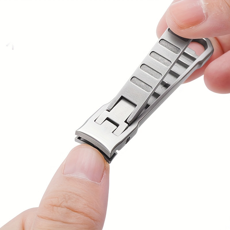 3Pcs/set Nail Clippers With Catcher Stainless Steel Fingernail