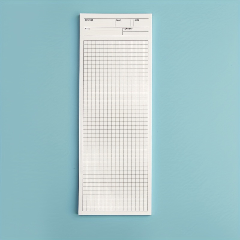 50sheets/book Portable Long-strip Notebook Planner Notepad Suitable For Daily Home Office Use, Tearable Planner Notebook Memo Pad, Featuring Horizontal Line And Grid Inner Pages