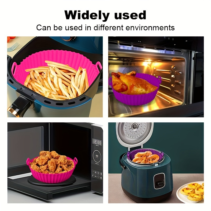 Silicone Air Fryer Liner With Buil in Divider (top ) Air - Temu