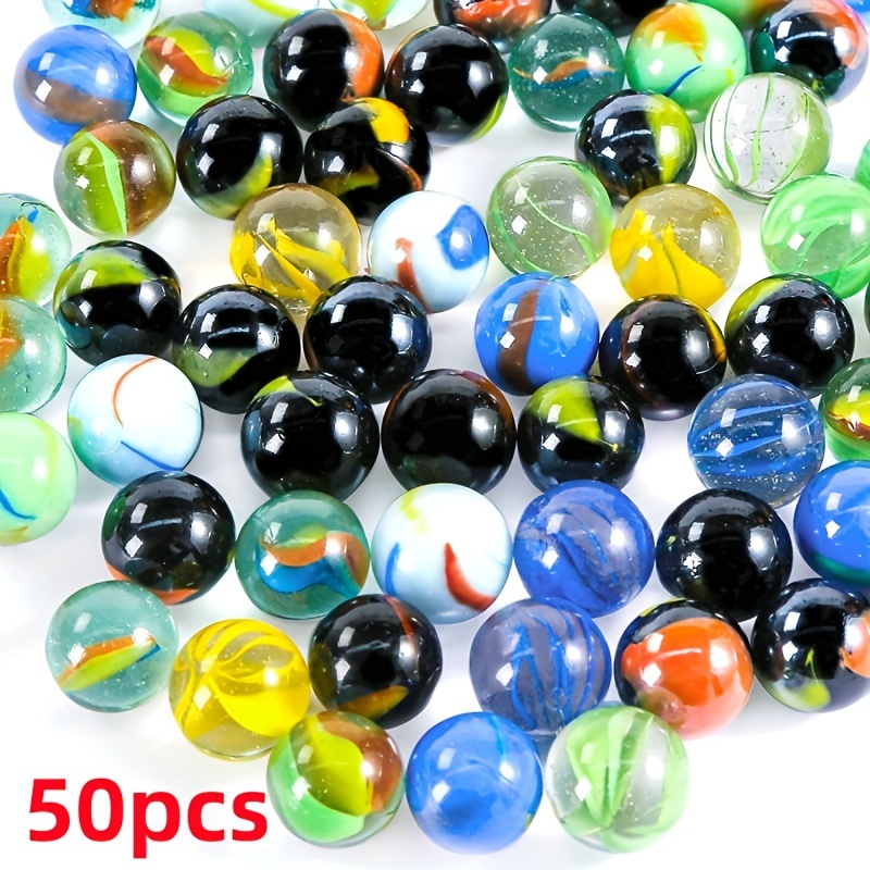 8 canicas de vidrio GRANDES, colores variados, 112122 -  España