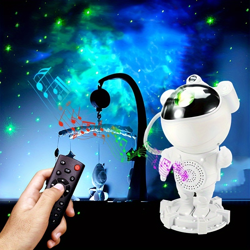 Galaxy astronauta proyector con altavoz Bluetooth de música, control remoto  y temporizador, nebulosa estrella del espacio proyector de luz para los