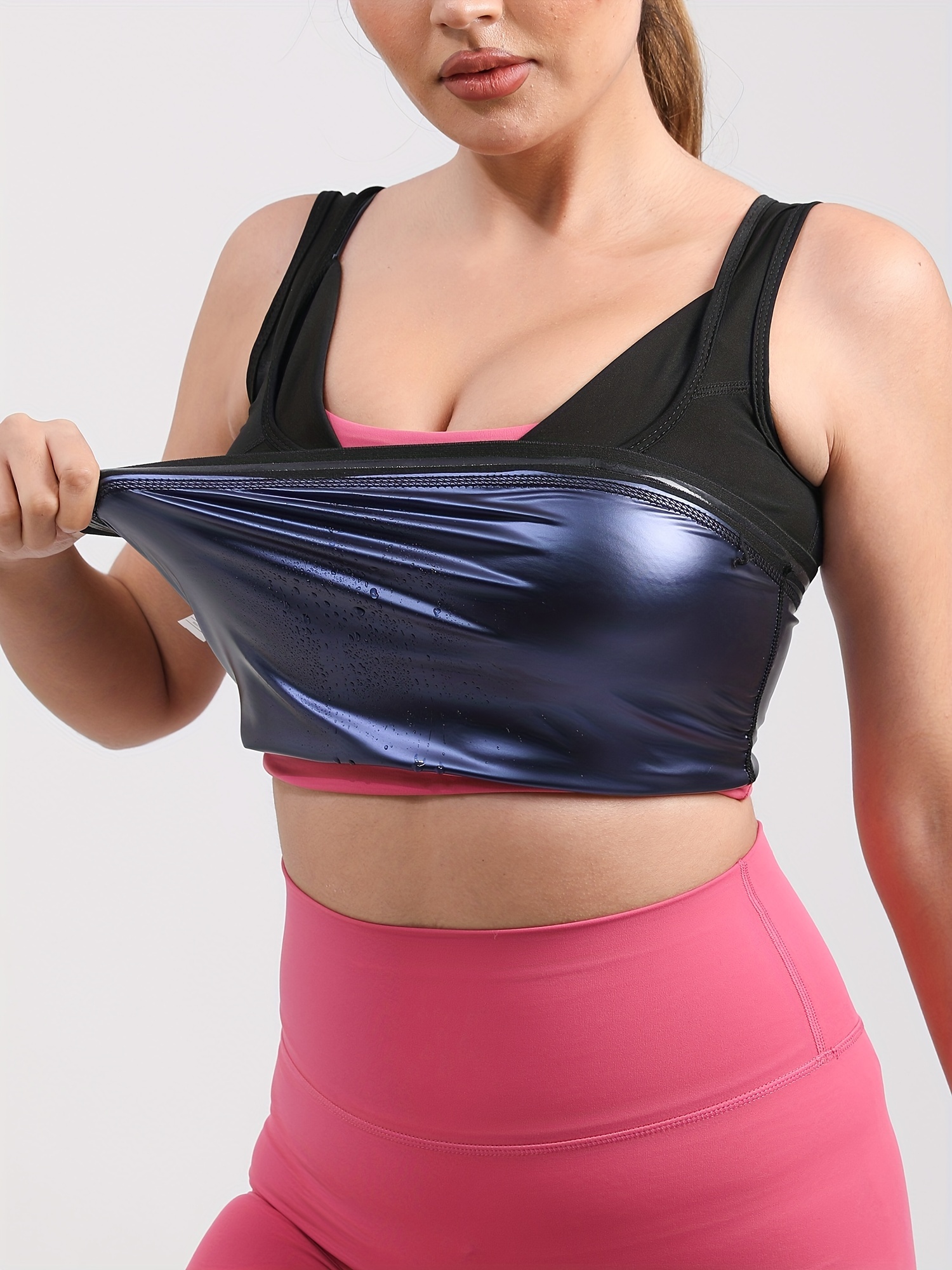 Lelinta Women Neoprene Sauna Sweat Waist Trainer Vest for Weight Loss Gym  Workout Body Shaper Tank Top Shirt at  Women's Clothing store