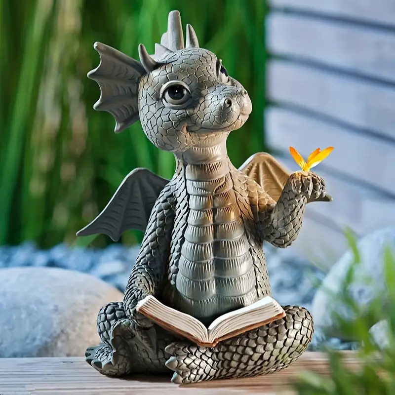 Easter Dragons Resin Sculpture Adorable Baby Dragon Figurine - Temu
