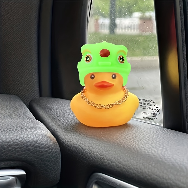 Gummi niedliche Ente Spielzeug Auto Ornamente Gelbe Ente Auto