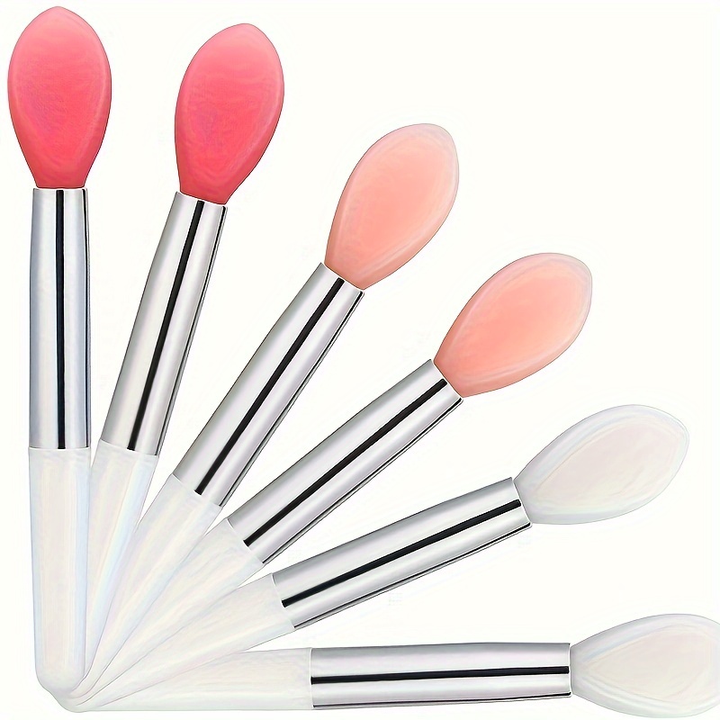 

5/10pcs Pinceau à Lèvres en Silicone Pinceau à Rouge à Lèvres Mini Masque à Lèvres Pinceau à Brillant pour Lèvres Applicateur Stick Petit Portable pour Débutants