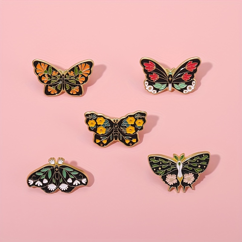 Butterfly Fairy Enamel Pins Animal Insect Lapel Pin for Clothes Metal  Badges