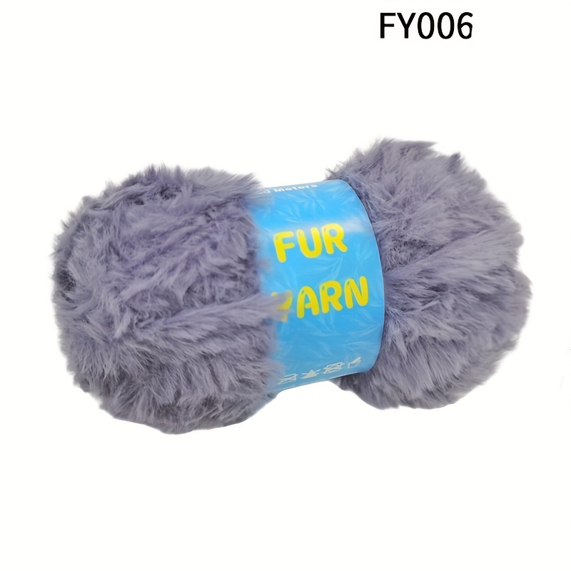 Diy Faux Fur Yarn Rabbit Fur Mink Yarn For Crocheting - Temu