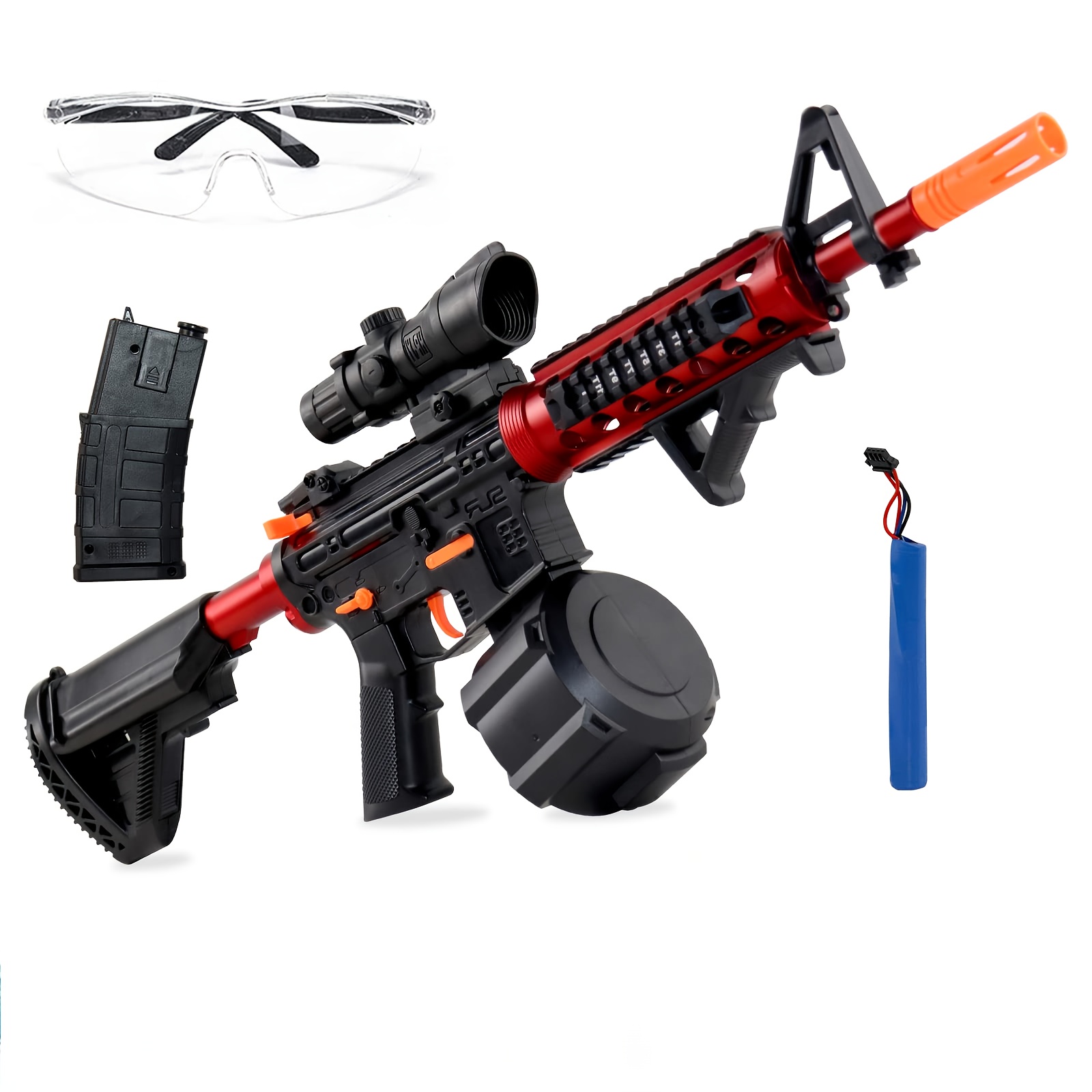 Motorized Dart Blaster M4A1 Realistic Toy Gun Automatic For Nerf Elite  Bullets