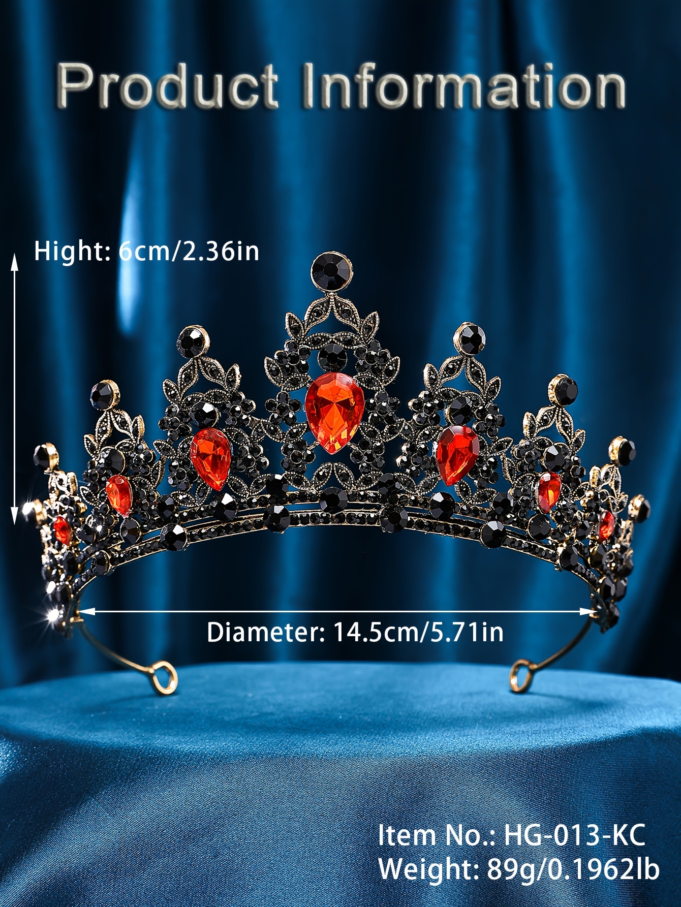 Esclusiva Principessa Regina Stile Reale Tiara, Elegante Corona Strass  Rosso Brillante Accessori Capelli, Regali Feste Compleanno, Vacanze,  Matrimoni Donne E Ragazze, Accessori Fotografia Stile Barocco E Performance  Palco - Giochi E Giocattoli 