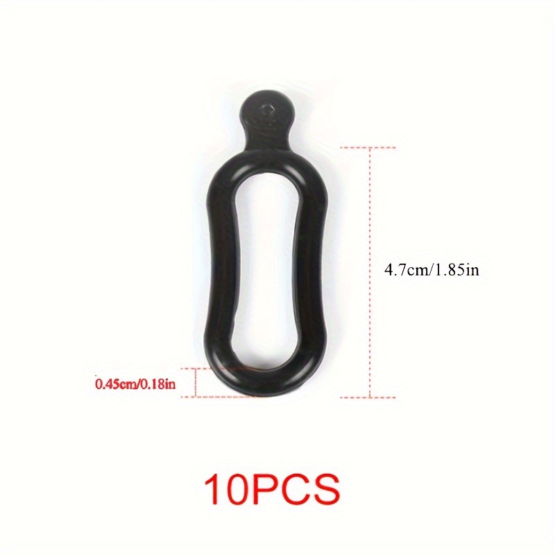 10pcs Silicone Straps for Bike Lights Long/Short Bands