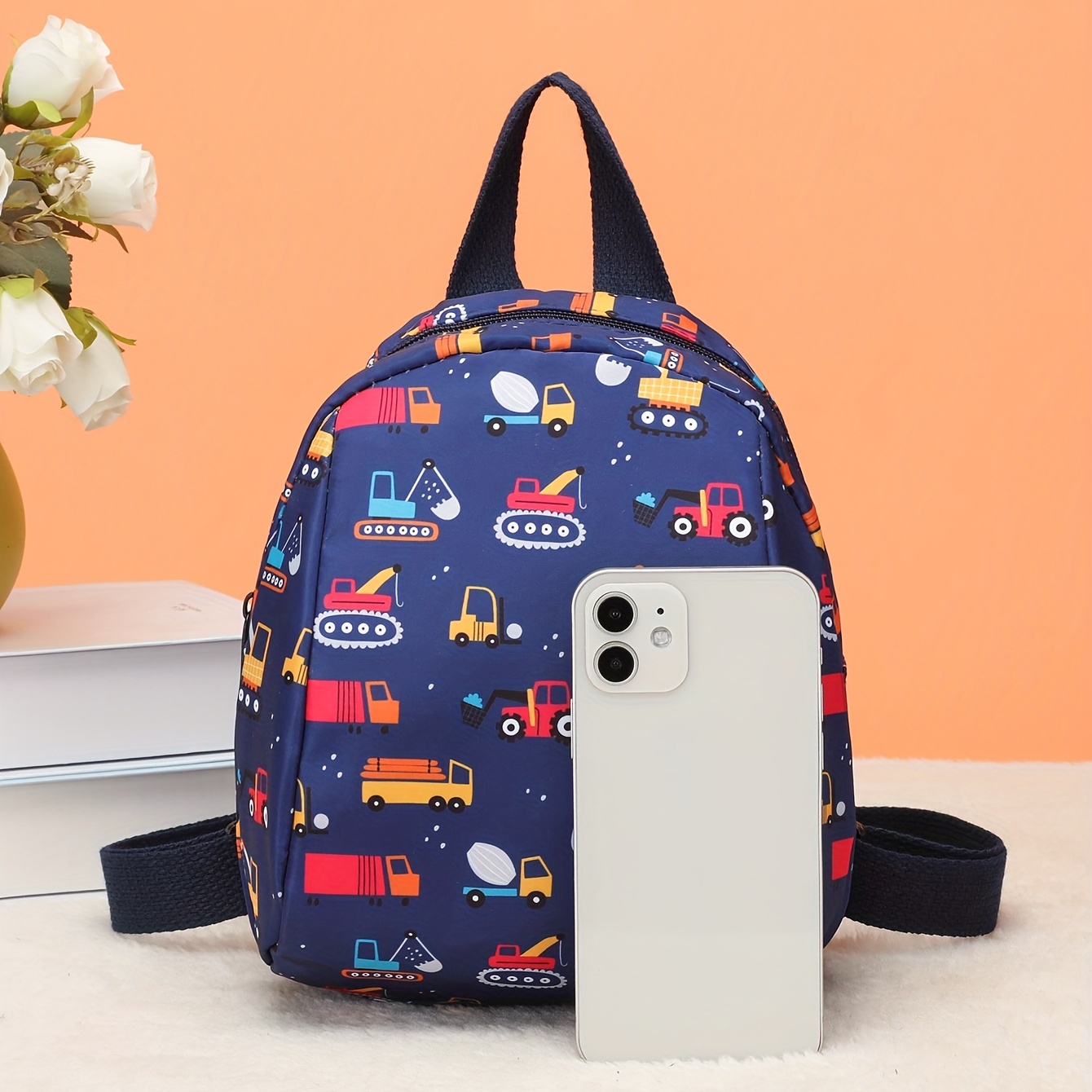 Excavator Print Lightweight Backpack for Kids