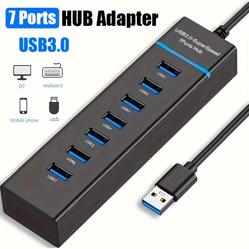 

Usb3.0 7 Ports Usb Hub, Light Strip Hub, Hub Adapter