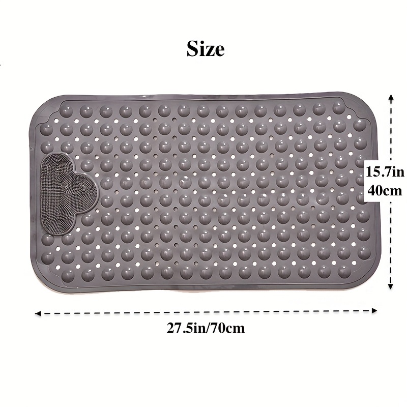 TOPSHOP bath mat non-slip bath mat anti-mold bath mat with suction cup and  drain hole non-slip shower bathtub pedal suitable for bathroom swimming  pool: Buy Online at Best Price in UAE 