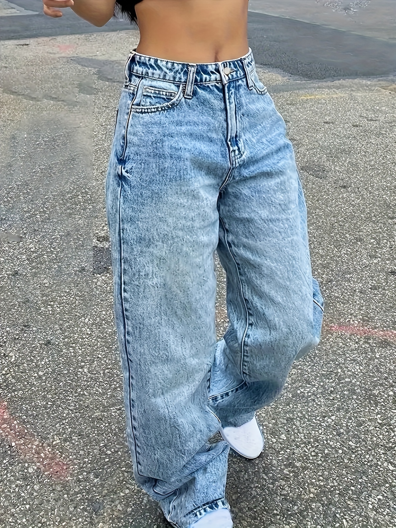 12 jeans anchos de H&M que afinan cintura: tienen tiro alto