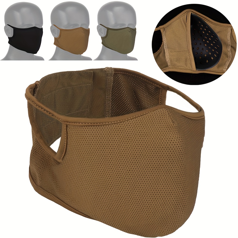 Collapsible Airsoft Mask With Ear Protection, Tactical Half-face Mesh Mask,  Steel Mesh Protective Mask, Paintball Wargame Tactical Mask - Temu United  Arab Emirates