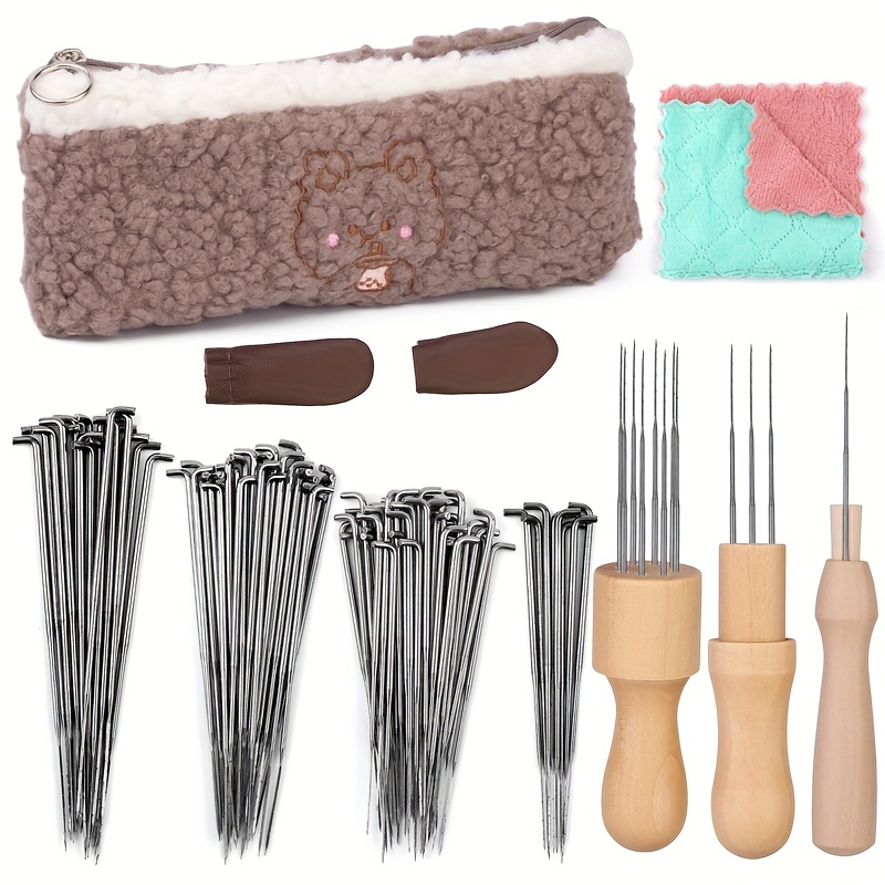 42 Color Needle Felting Kit With Felting Tool Instruction - Temu