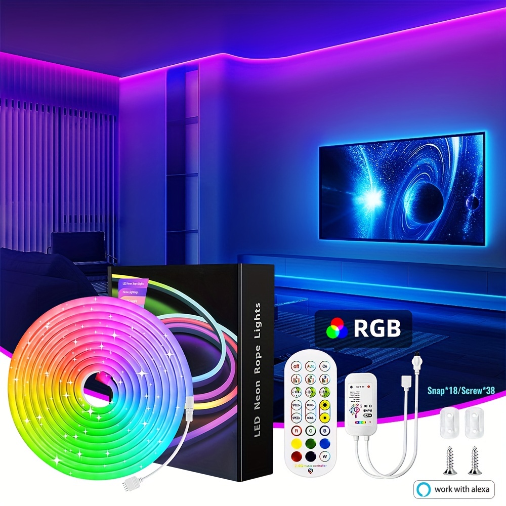 5M/16.4FT Auto Led Innenbeleuchtung,USB EL Wire Auto Blau,Led