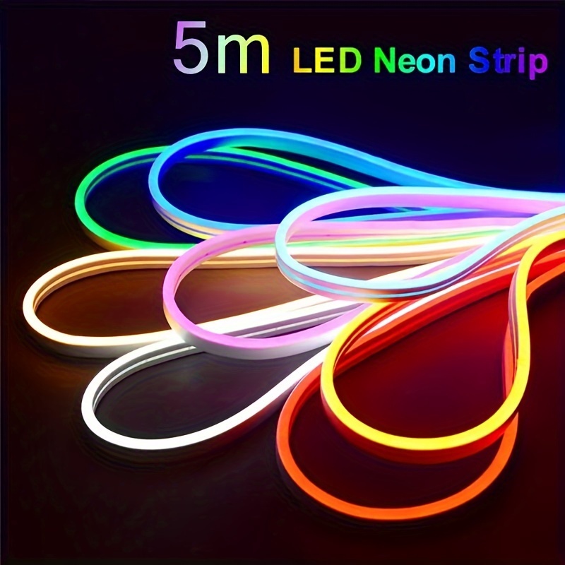 Neon Led Strip Lights Neon Lights Strip Lights 12v Per Cut - Temu