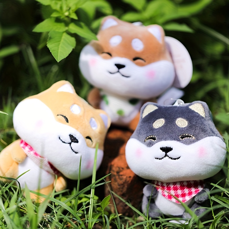 2 Pcs Cartoon Shiba Inu Keychain Kawaii Backpack Charms Cute Keychains for  Women Men with Metal Key Ring Animal Pendant Key Chains for Backpacks Girl