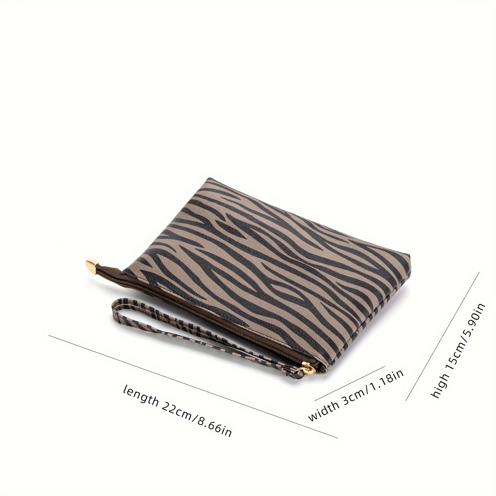 Geo Print Clutch Bag, Fashion Stitching Wrist Bag, Women's Pu