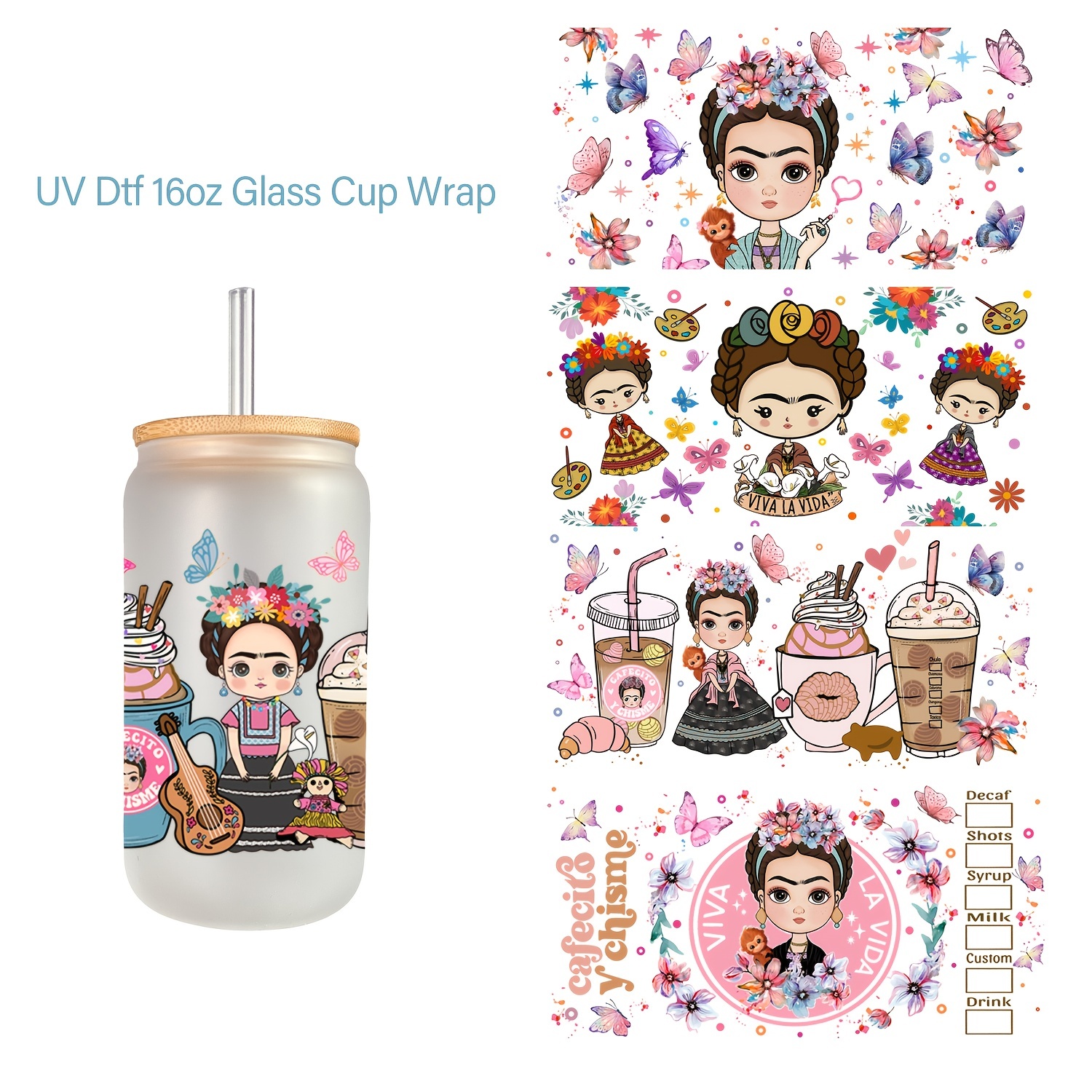 First Drink the COFFEE UV DTF Cup Wrap – Bella Camila Accessories
