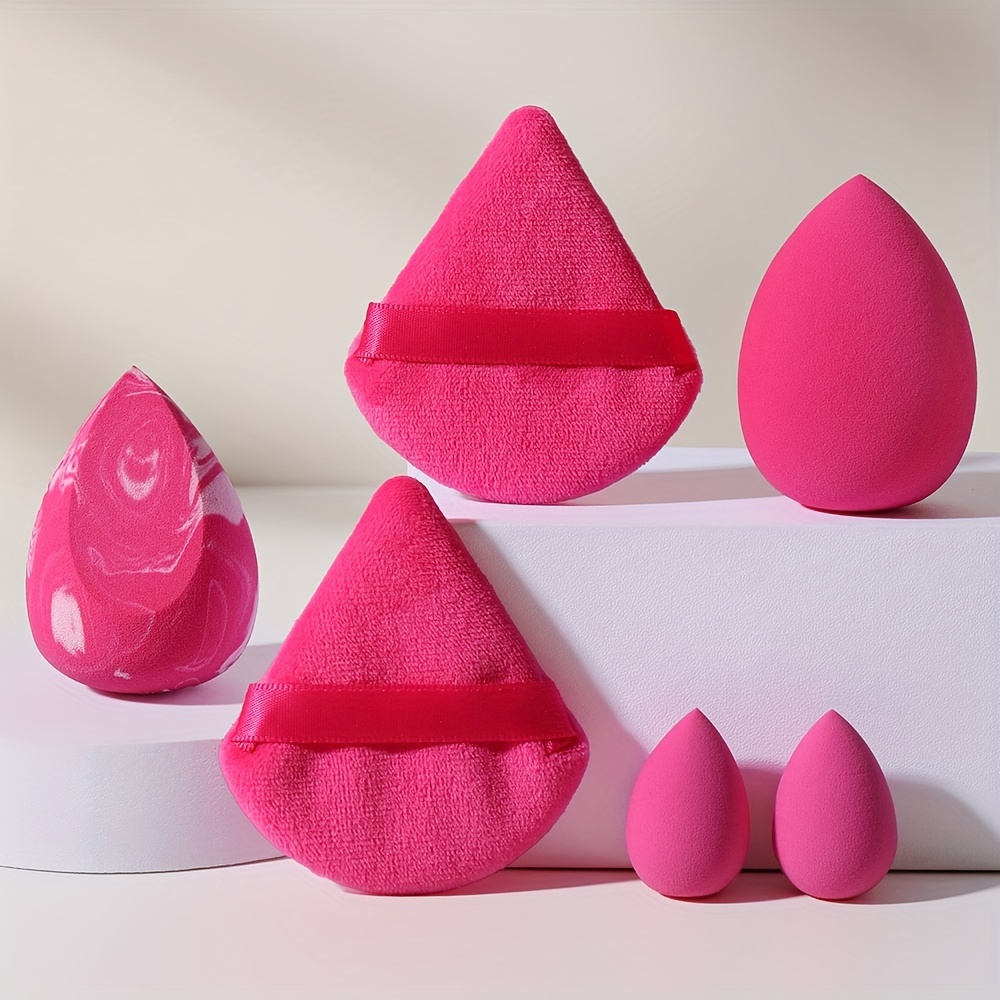 Makeup Sponge Set Beauty Blender Dry Wet Use Makeup Beauty - Temu