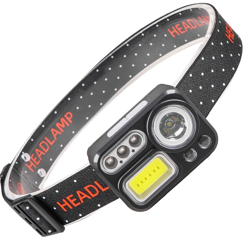 Super Bright Usb Rechargeable Waterproof Head Lamp With Ir Sensor Perfect  For Outdoor Adventures Camping Hiking Hunting And Fishing - Sports &  Outdoors - Temu
