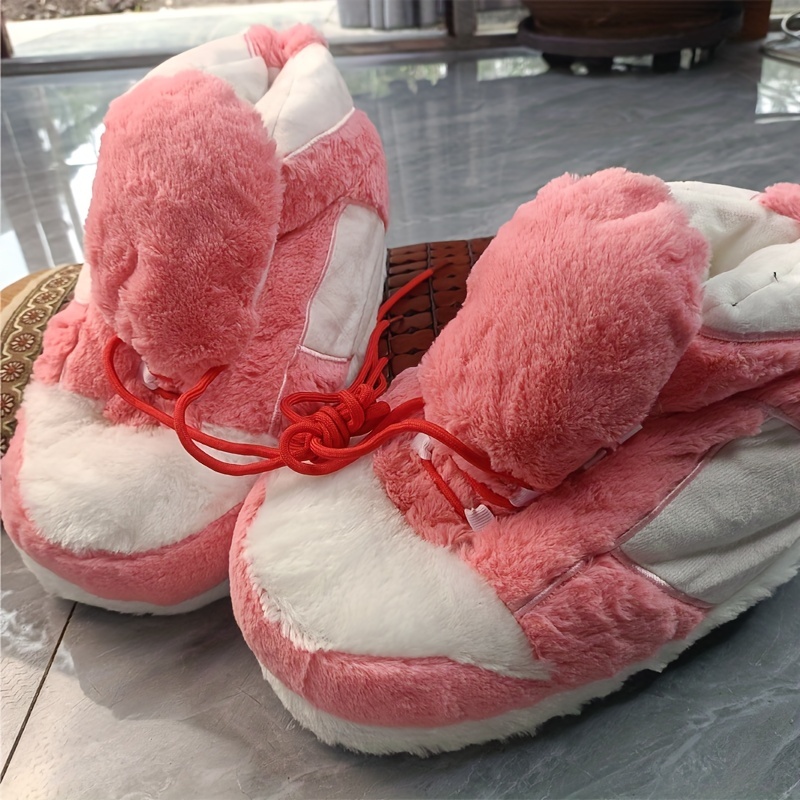 Sneakers Plush Slippers – The Boss Beauty Boutique
