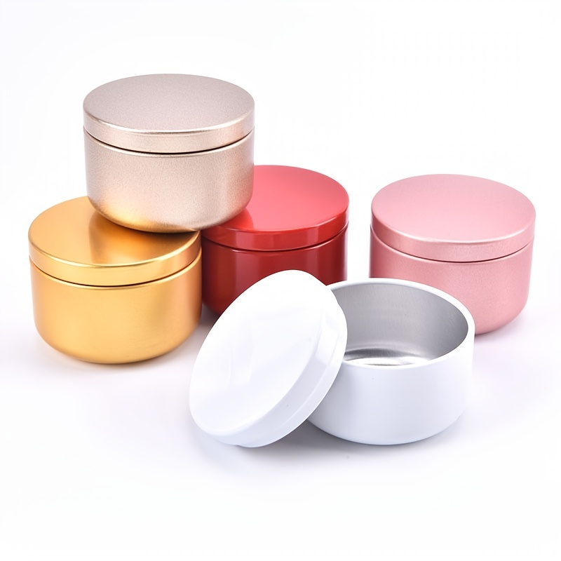 Travel friendly Candle Tin Round Metal Jar For Storage - Temu