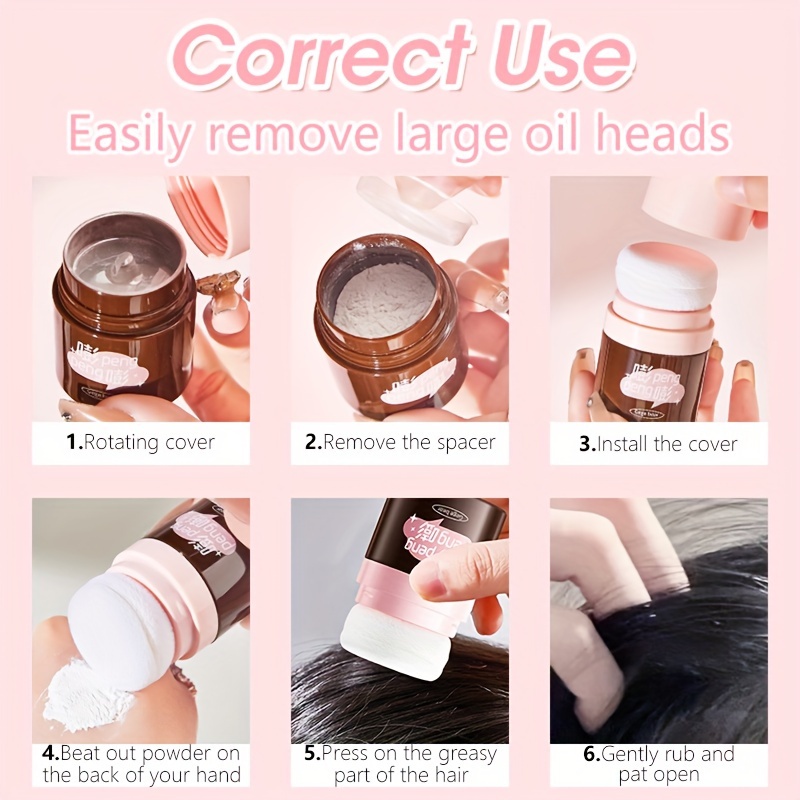 Hair Puffy Powder No Wash Oil Removal Oil Control Dry Hair Powder Powder Puff For Hair Volumizing