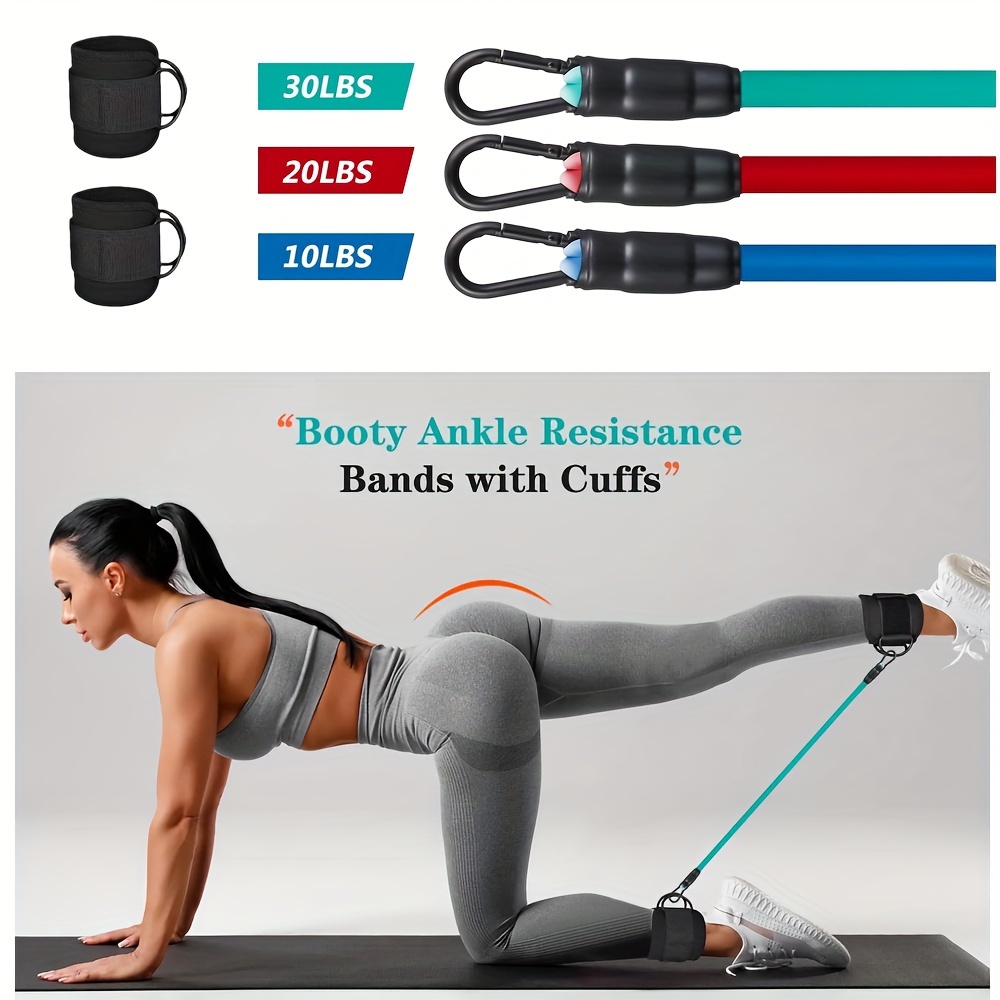 Ankle Resistance Bands with Cuffs, Ankle Bands for Working Out