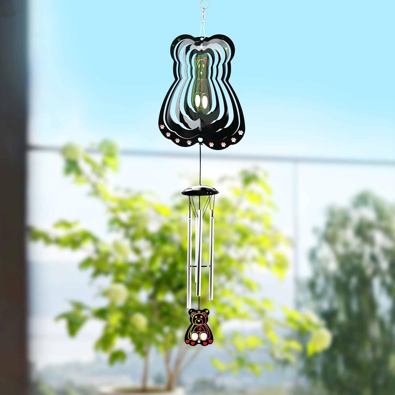 1pc 3D Love Hanging Wind Spinner Décor extérieur pour 3D Heart Garden Wind  Chimes Métal Yard Spinners 3D Acier inoxydable Spinner Love Gifts 3D  Spinner avec crochet rotatif à 360 ° - Temu Canada