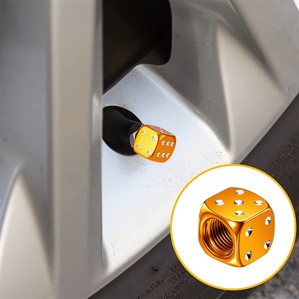 4x Tapas Tapones Válvulas Cubierta de Neumático Aluminio para LLanta de  Camión Coche Color Plata Sunnimix tapas de vástago de válvula de neumático  de cromo
