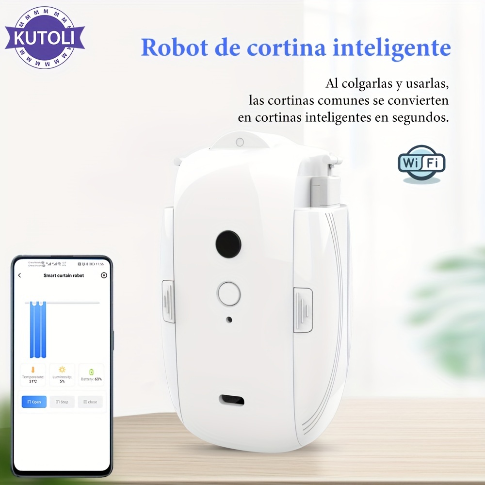 1 Pc Tuya WiFi Robot De Cortina Eléctrica Inteligente - Temu Mexico
