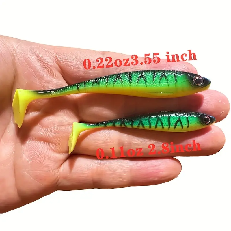 Assorted Color Soft Silicone Fishing Lure ±0.5 Realistic - Temu Canada