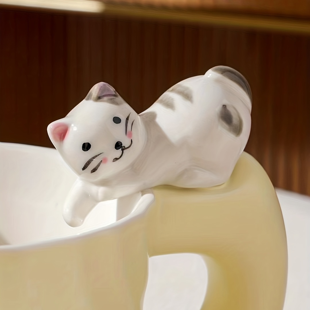 Kawaii Good Morning Kittens Cookie and Milk Cute Thermoses Mug