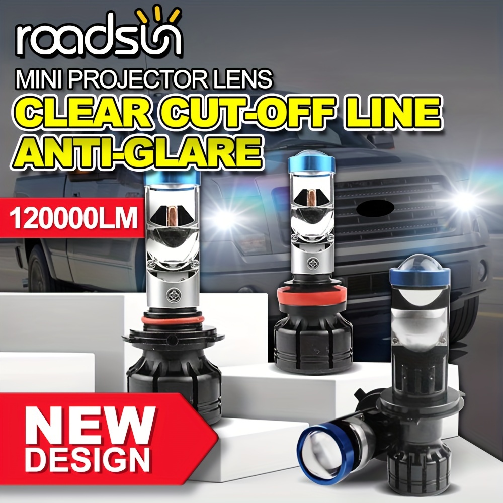 Roadsun Anti glare H11 9005 9006 9003/h4 Led Headlight Bulbs - Temu